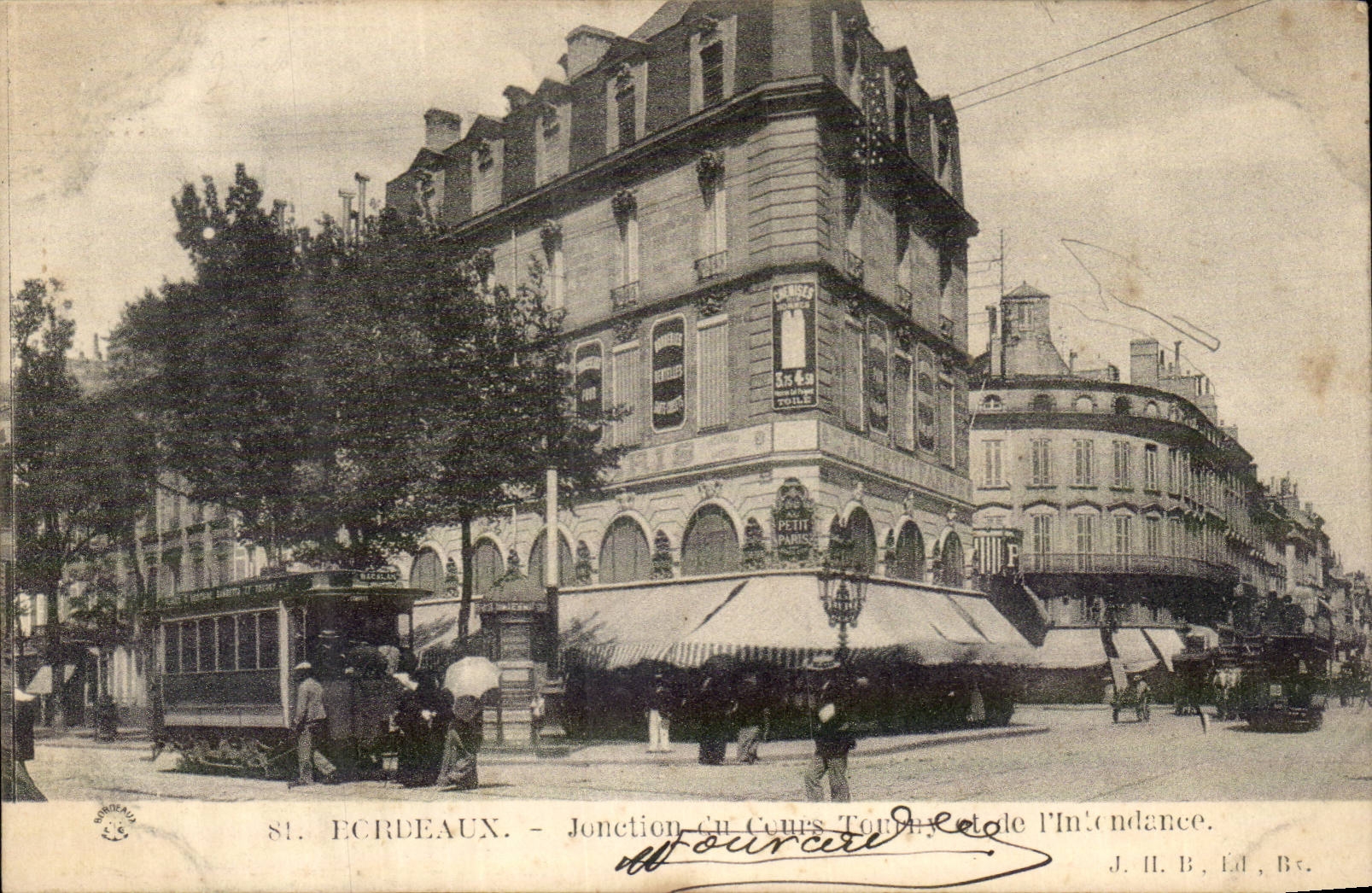 Bordeaux - Junction Indendance - tram line to hop aboard- train - - CPA