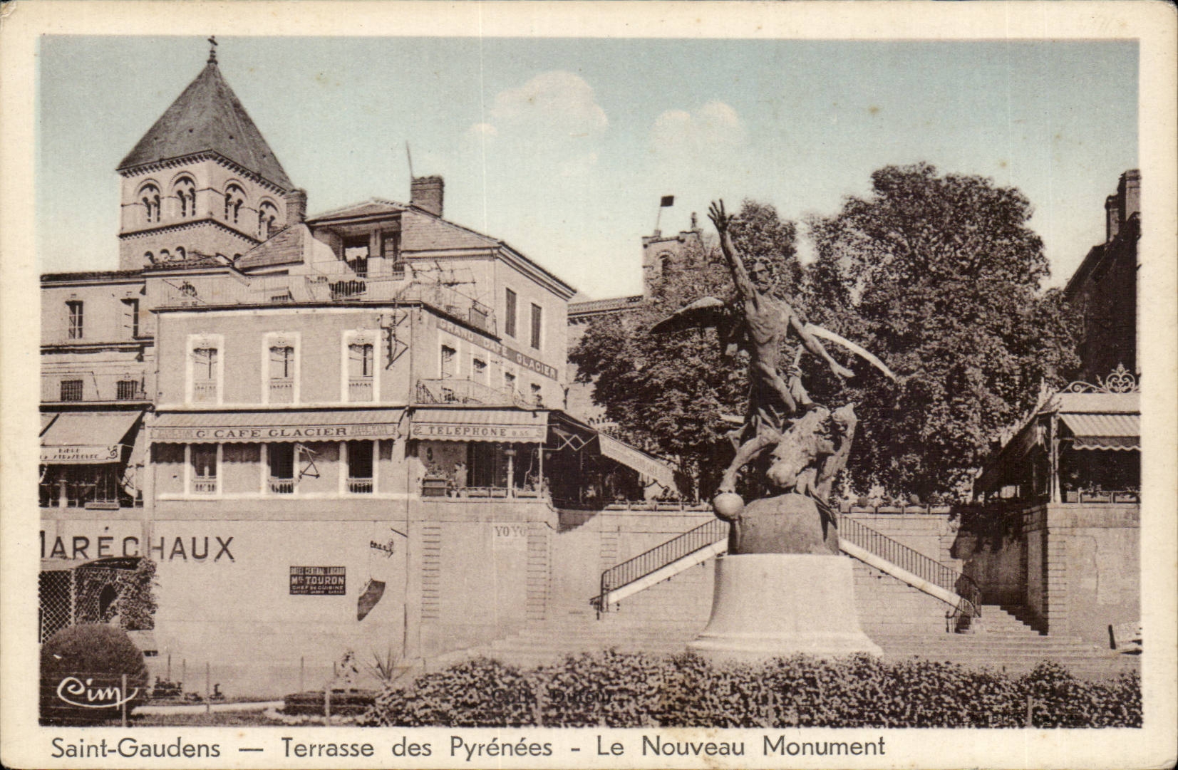 Saint Gaudens CPA Terrace of the Pyrenees the new monument