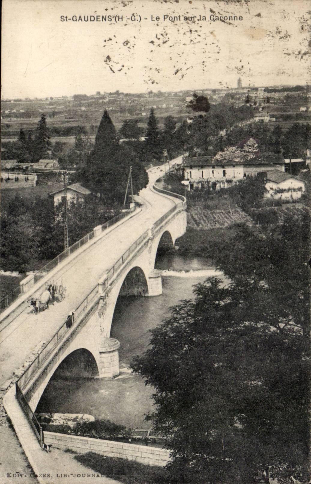 Saint Gaudens CPA the bridge on the Garonne