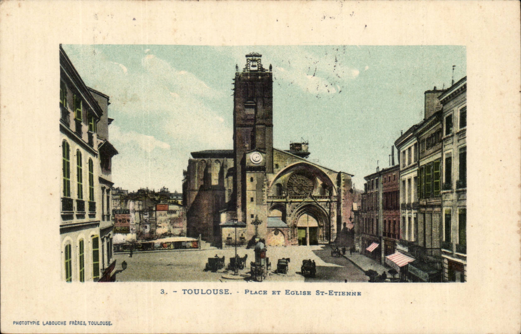 Toulouse CPA Place et Eglise St Etienne