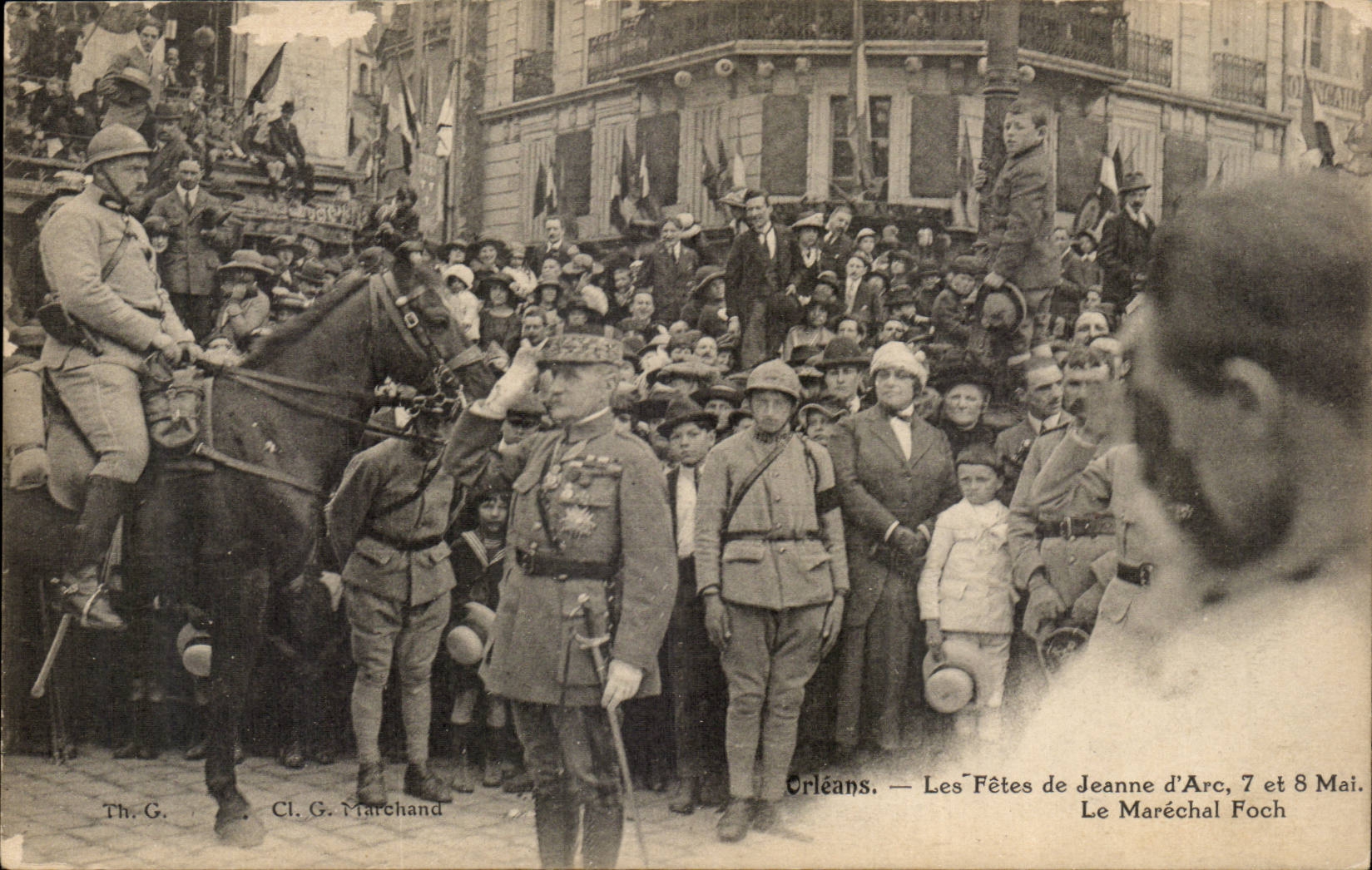 Orleans CPA festivals of Jeanne of arc May 7th and 8th the Foch Marshal