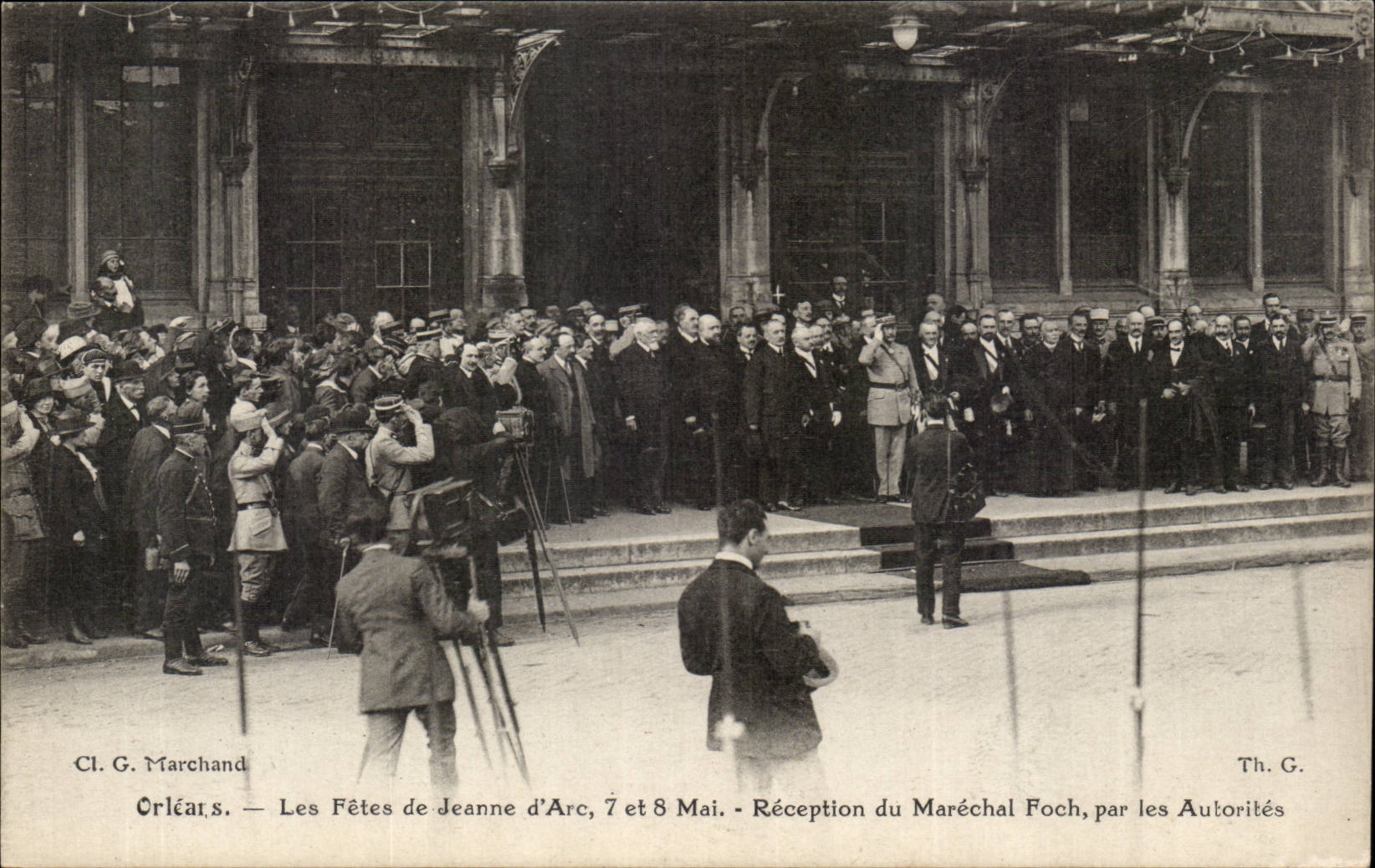 Orleans CPA festivals of Jeanne of arc May 7th and 8th Reception of the Foch Marshal by the authorities