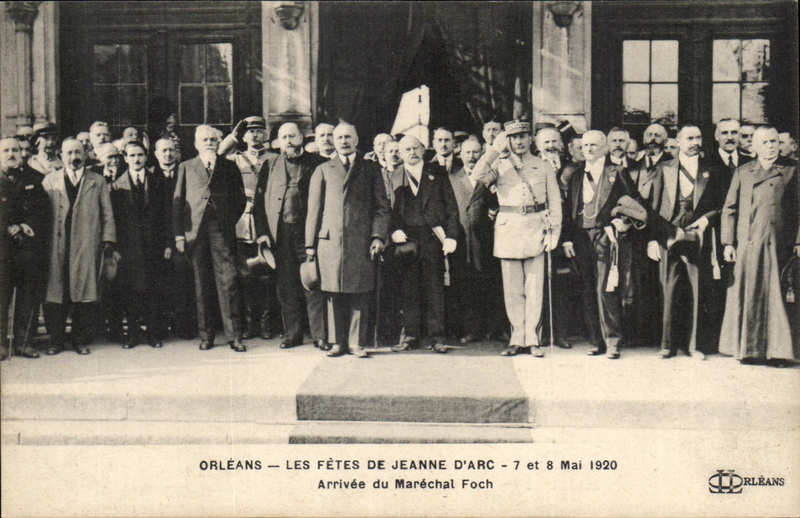 Orleans CPA festivals of Jeanne of arc May 7th and 8th 1920 Arrival of the Foch Marshal