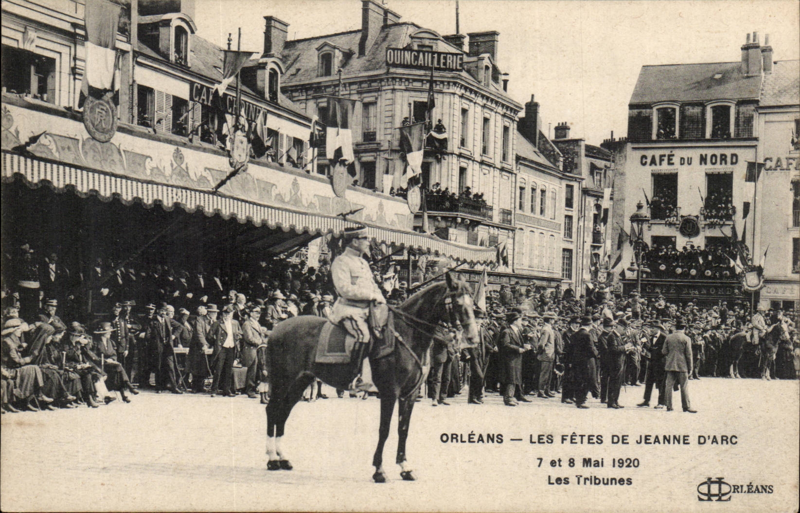 Orleans CPA festivals of Jeanne of arc May 7th and 8th 1920 platforms