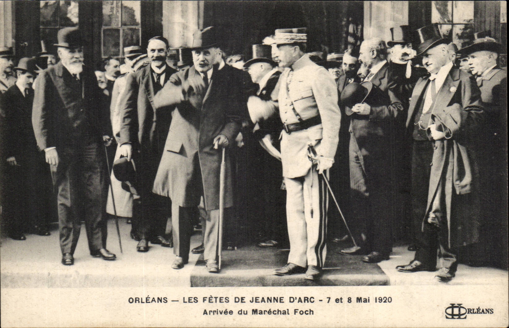 Orleans CPA festivals of Jeanne of arc May 7th and 8th 1920 Arrival of the Foch marshal