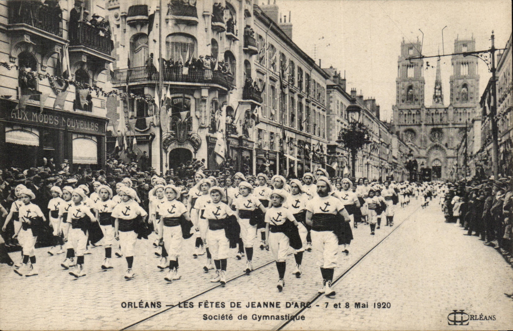Orleans CPA festivals of Jeanne of arc May 7th and 8th 1920 Company of Gymnastics (sports)