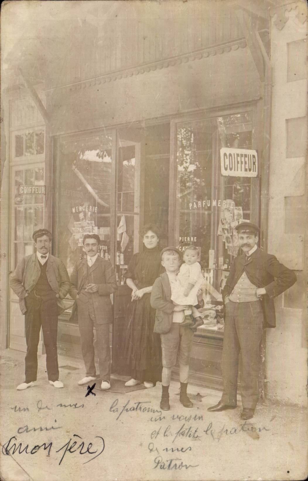 Real photo Hairdresser (trades Leontin Sabatier) TOP