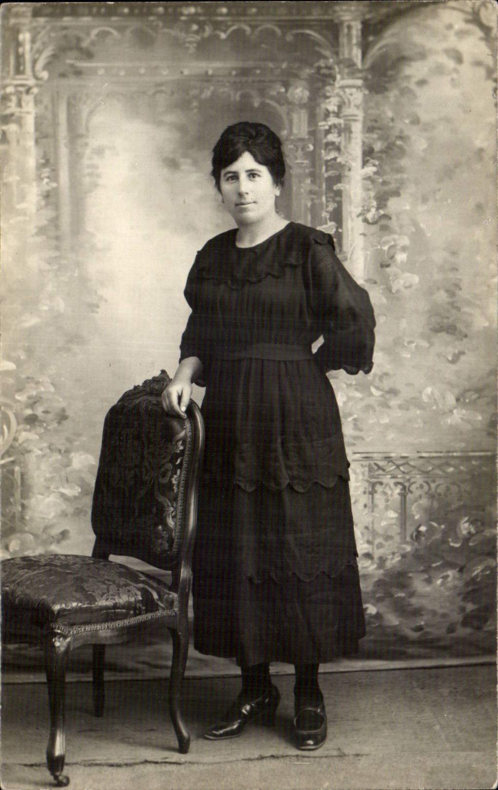 Real photo Woman (costume folklore)