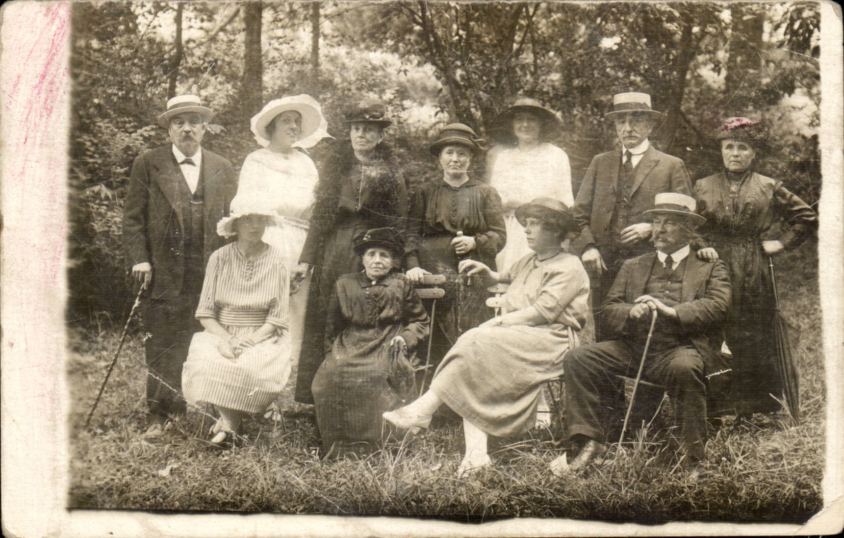 Real photo Portrait of family (folklore costumes)