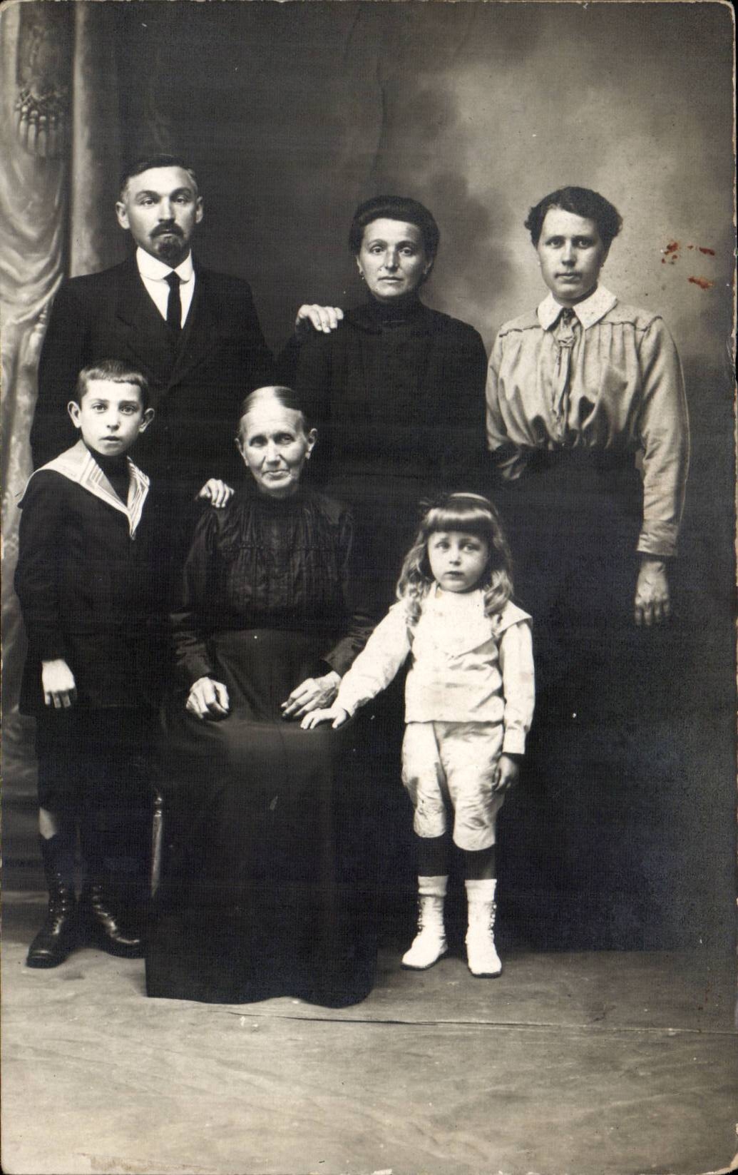 Real photo Concentration camp 1917 family Cossement Minden Westfalie