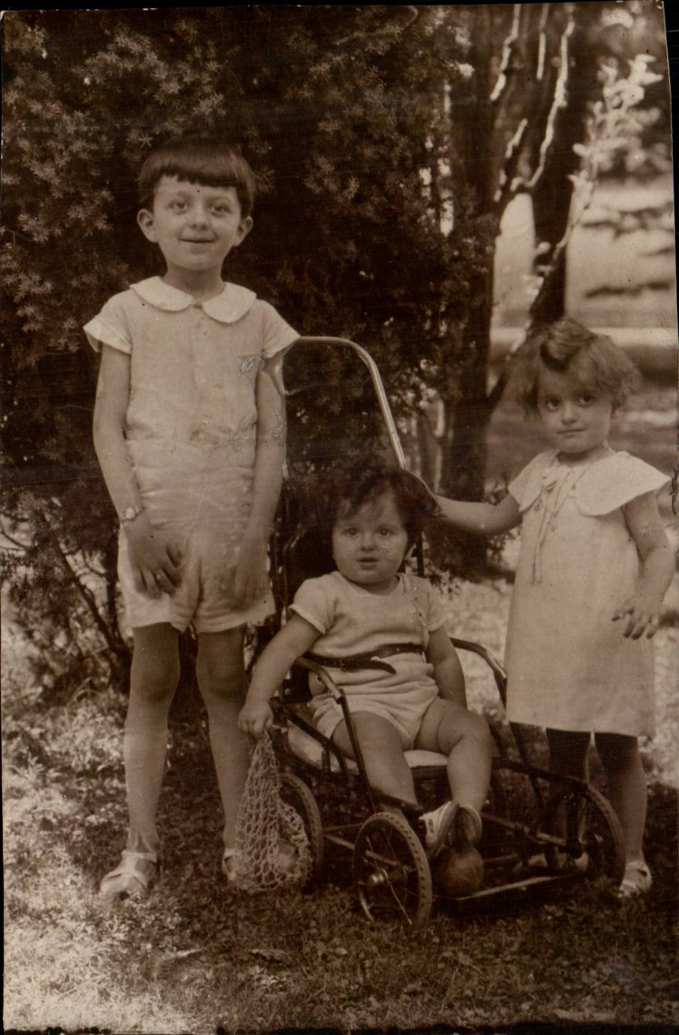 Wirkliche Foto Kinder im poussette