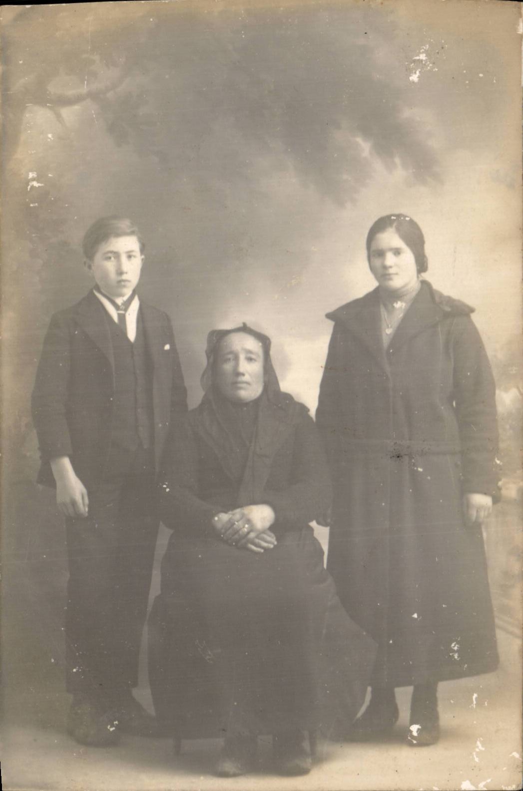 Real photo Family and children