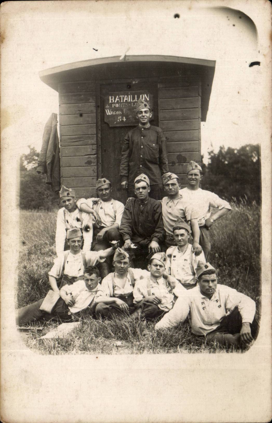 Real photo Battalion of Bridges (militaria)