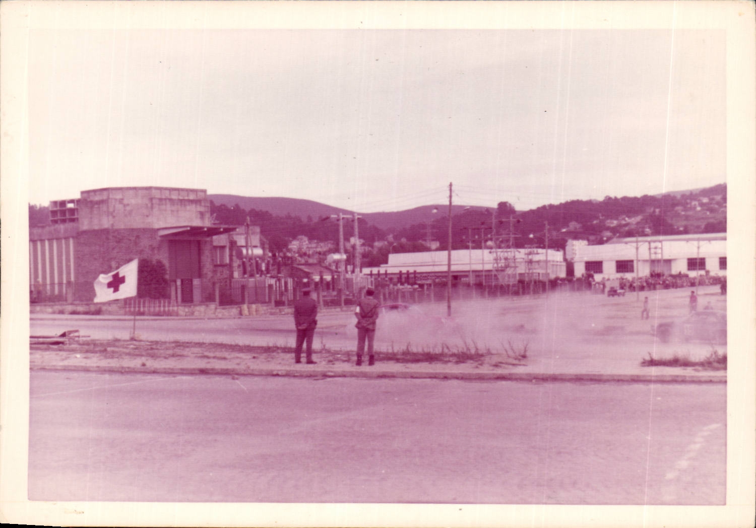 Real photo military Base (militaria red Cross)