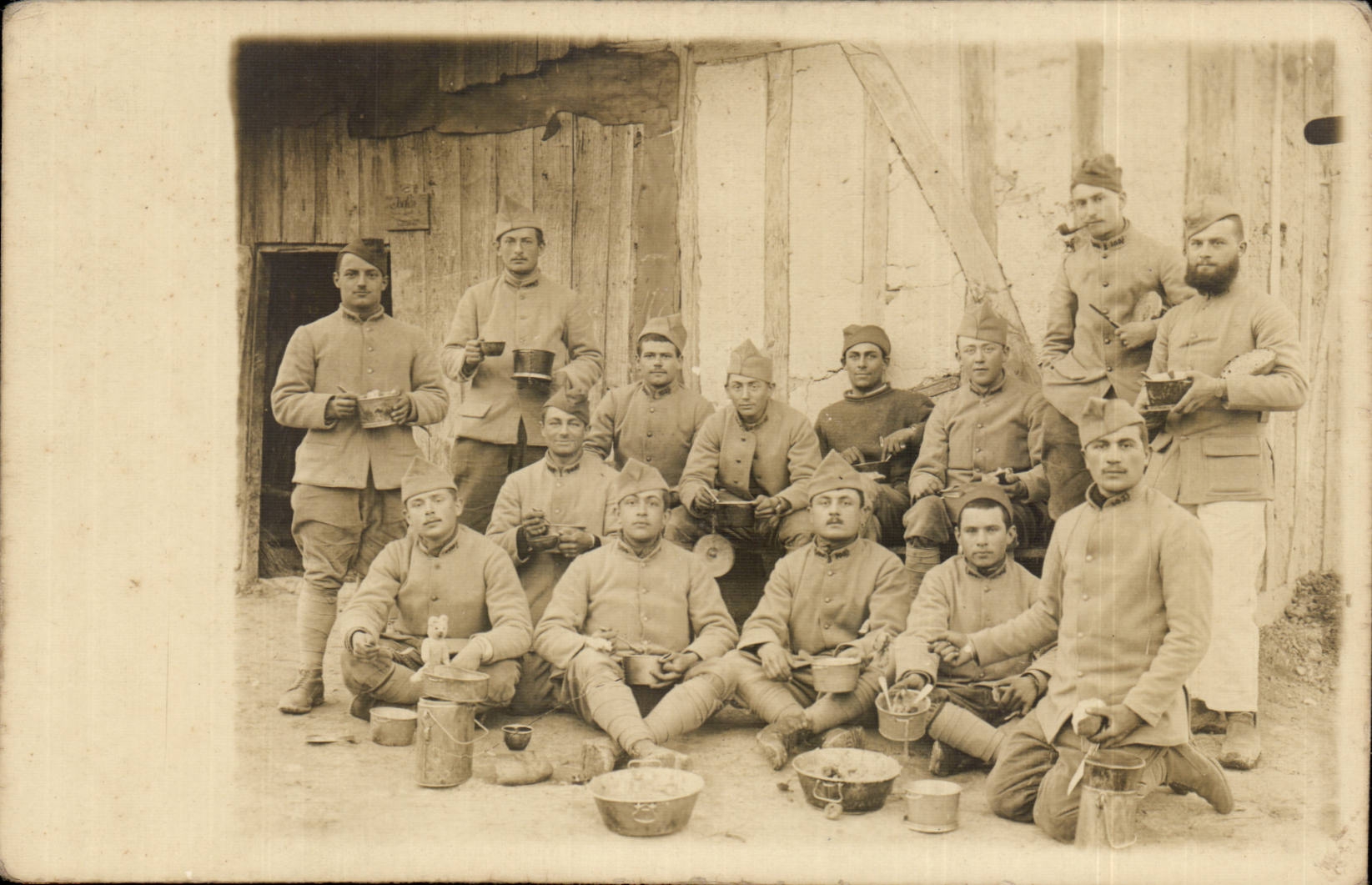 Real photo Military Regiment grub! (militaria)