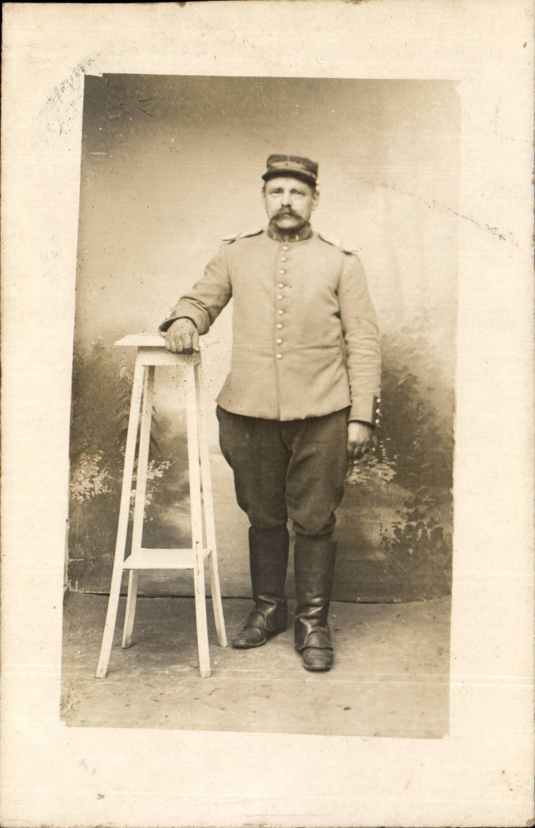 Real photo Military (folklore costume)