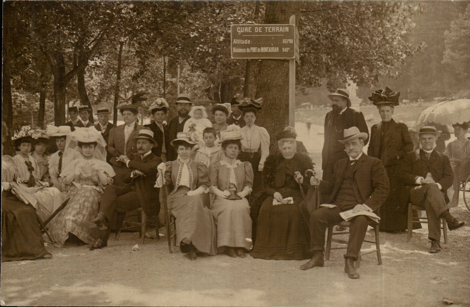 Real photo Portrait of family (folklore costume)