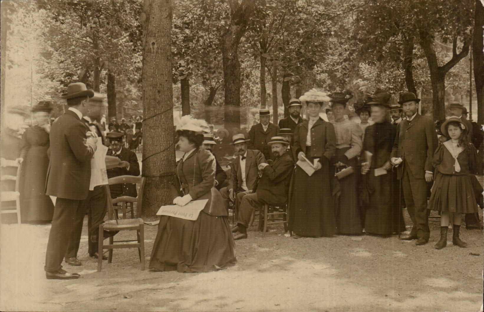 Real photo Portrait of family (folklore costume)