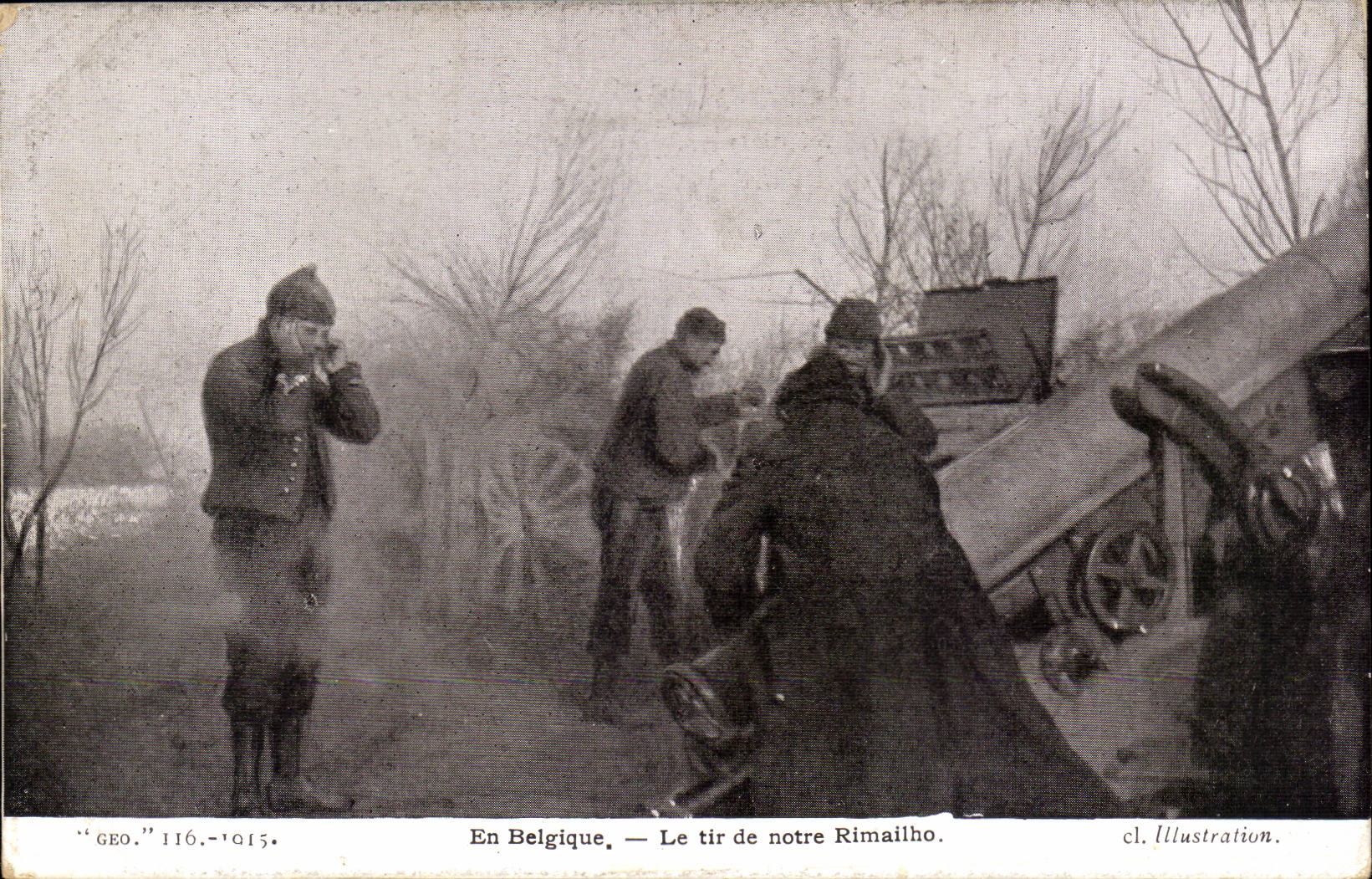 CPA in Belgien das Schiessen von Rimailho (Gewehr militaria)