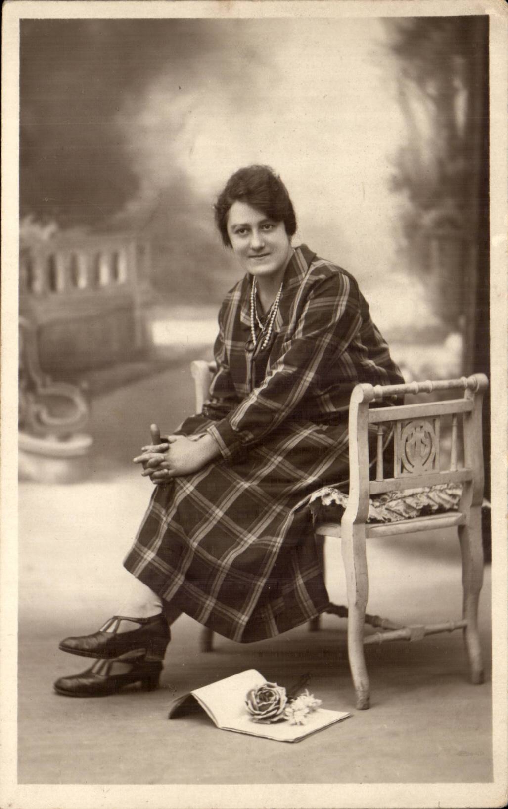 Real photo Woman (folklore costume)