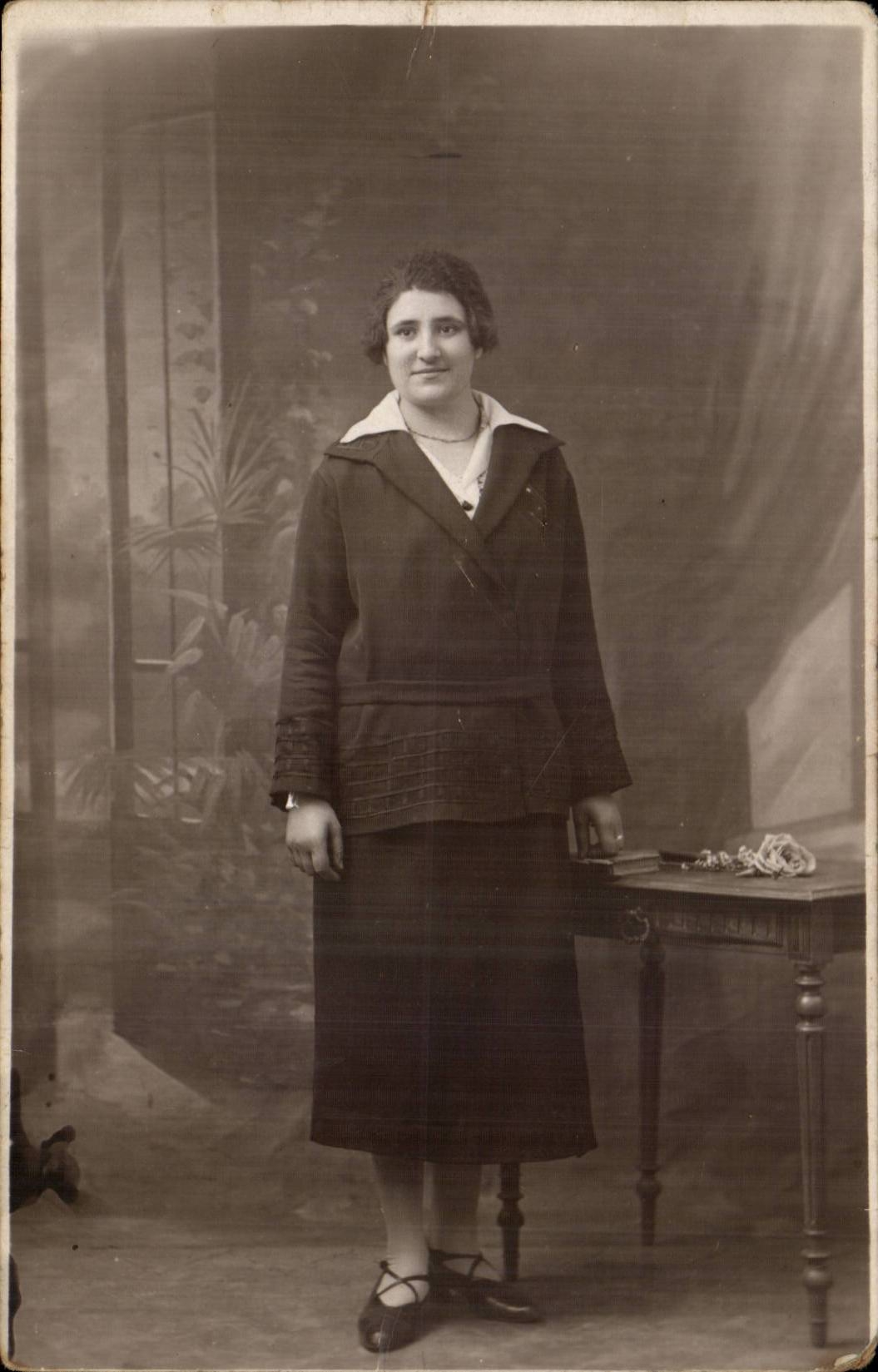 Real photo Woman (folklore costume)