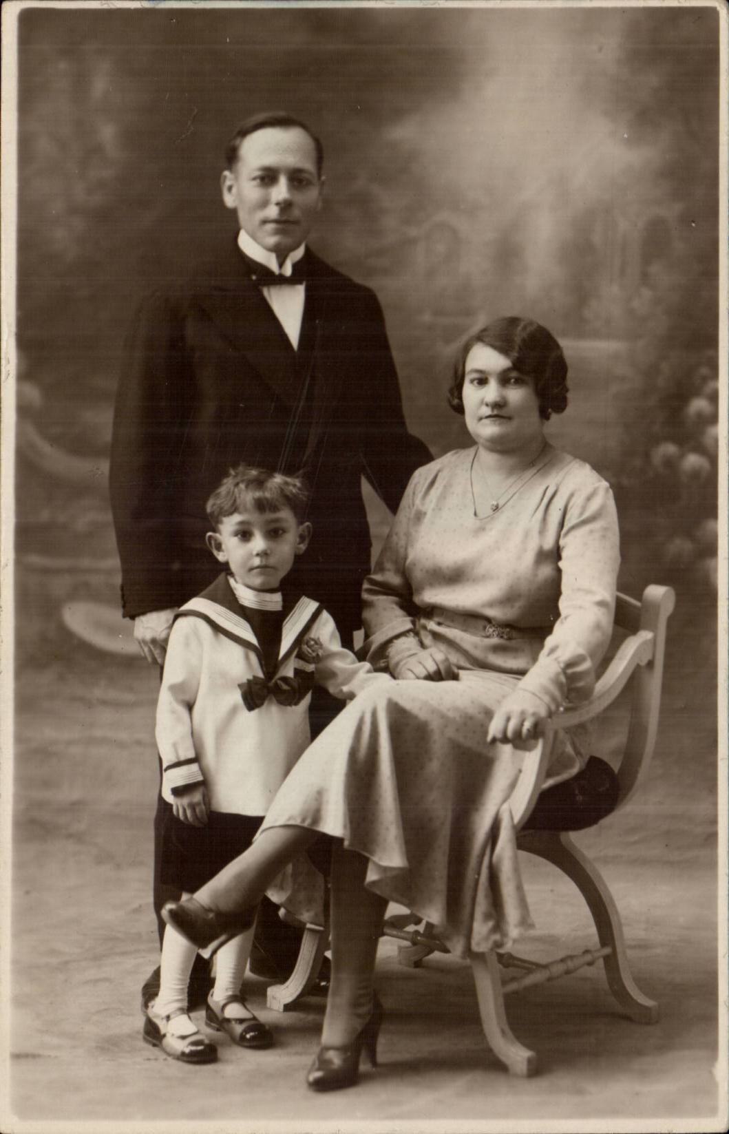 Wirkliche Fotopaare und -kind