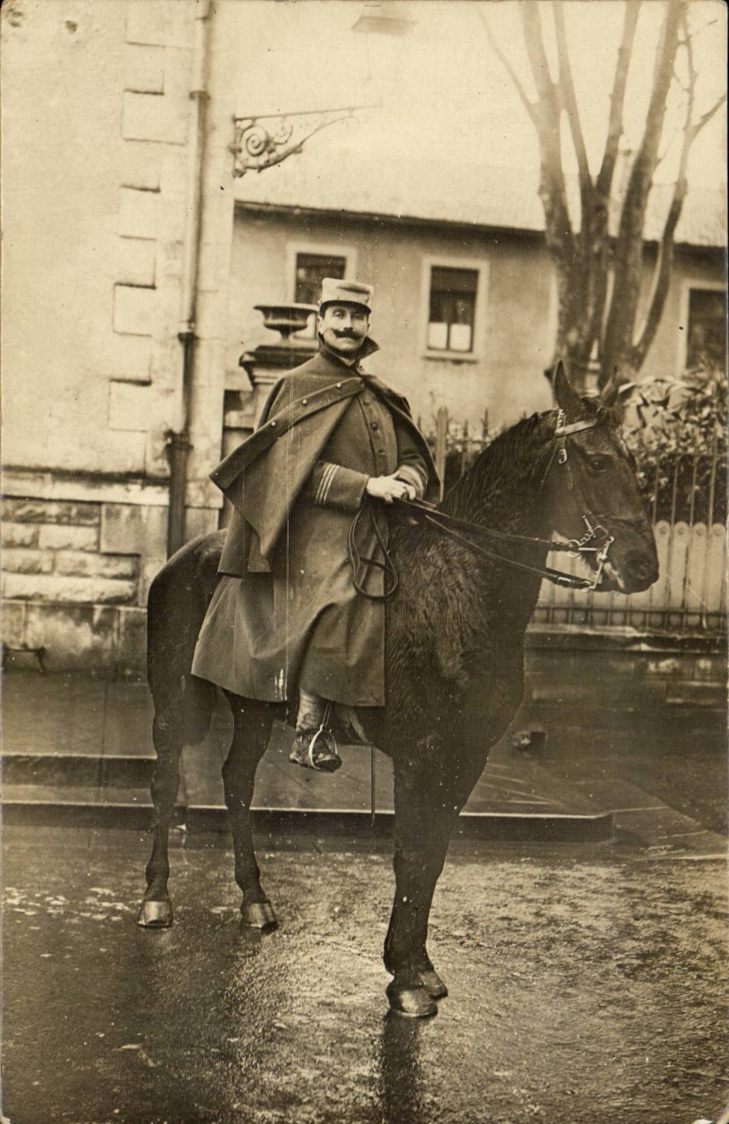 Real photo Riding militaria