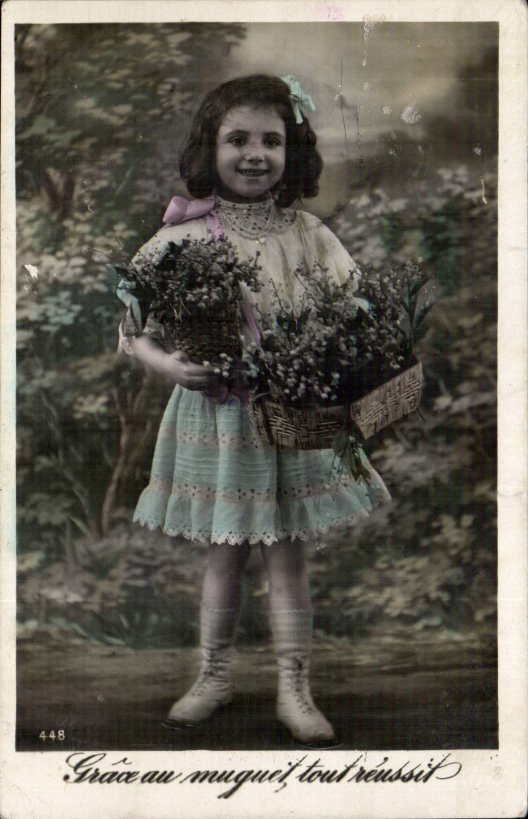 Phantasie - Kind - dank die Lilie des Tales alle folgt - CPA