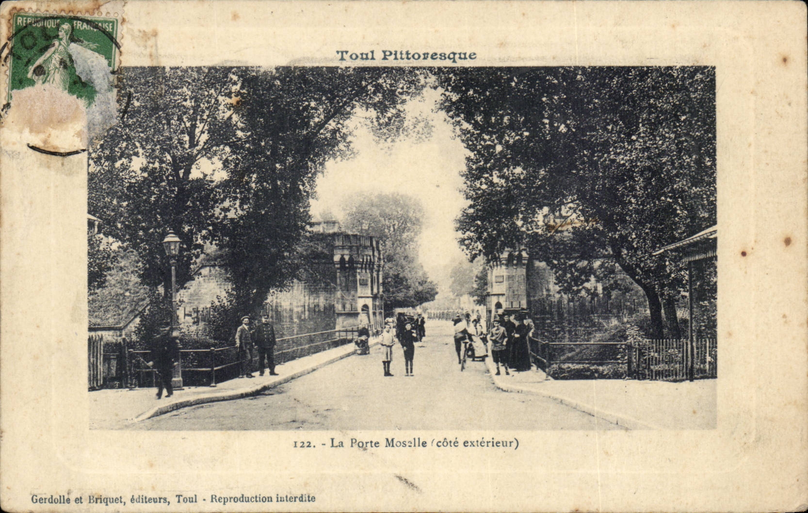 Toul - das Mosel-Gatter - Massaussenseite - CPA