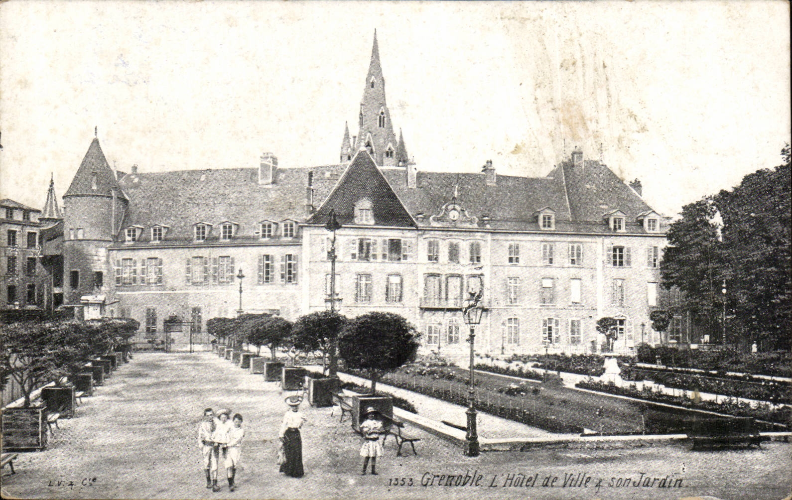 Grenoble - Rathaus - Garten - CPA