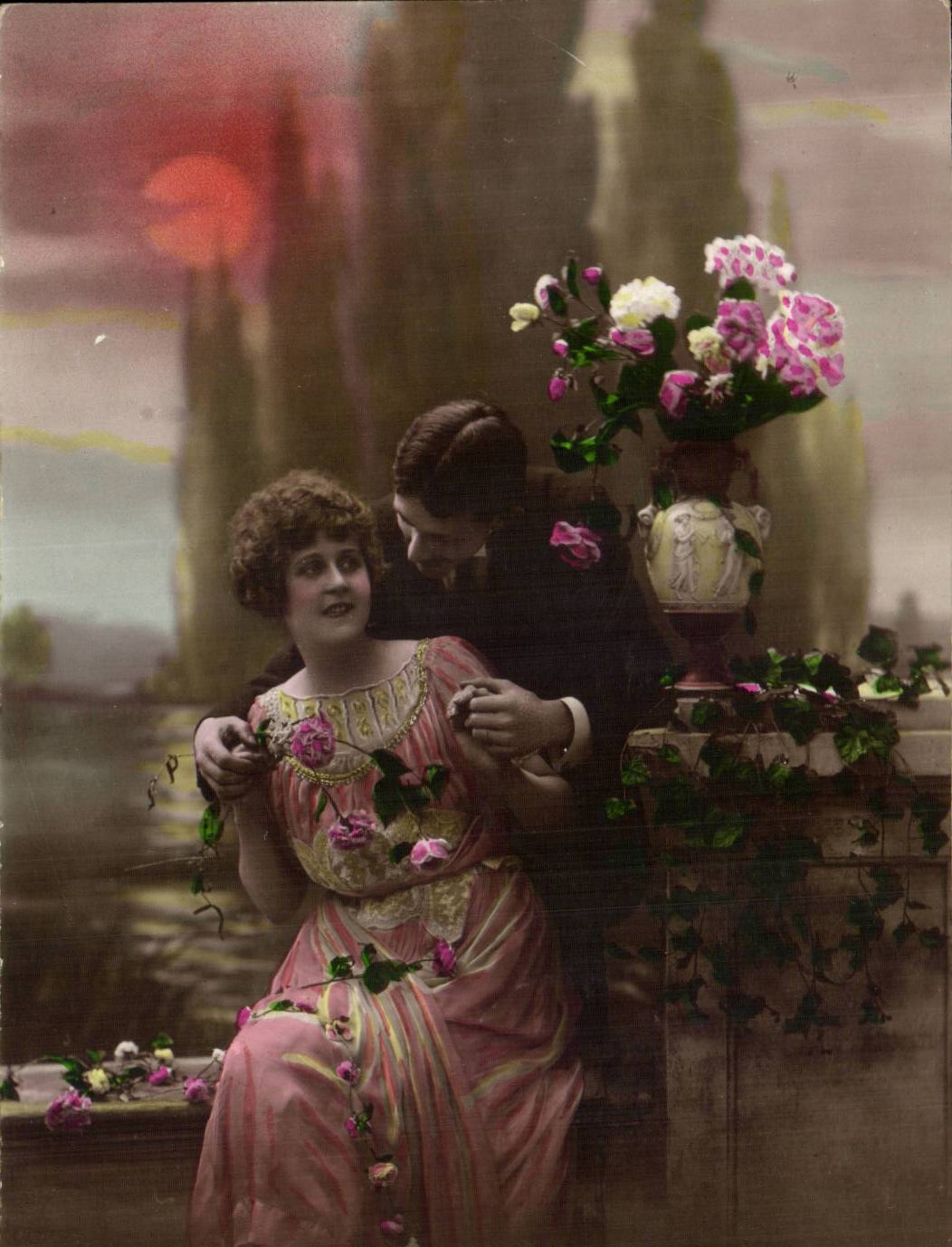 Fantaisie - Le tendre amour qui nous unit - CPA 