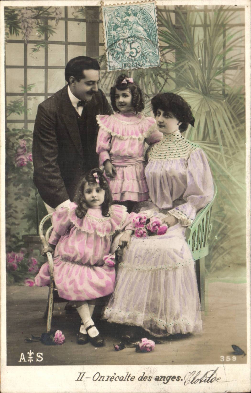 Phantasie - Paar - man sammelt Engel - CPA