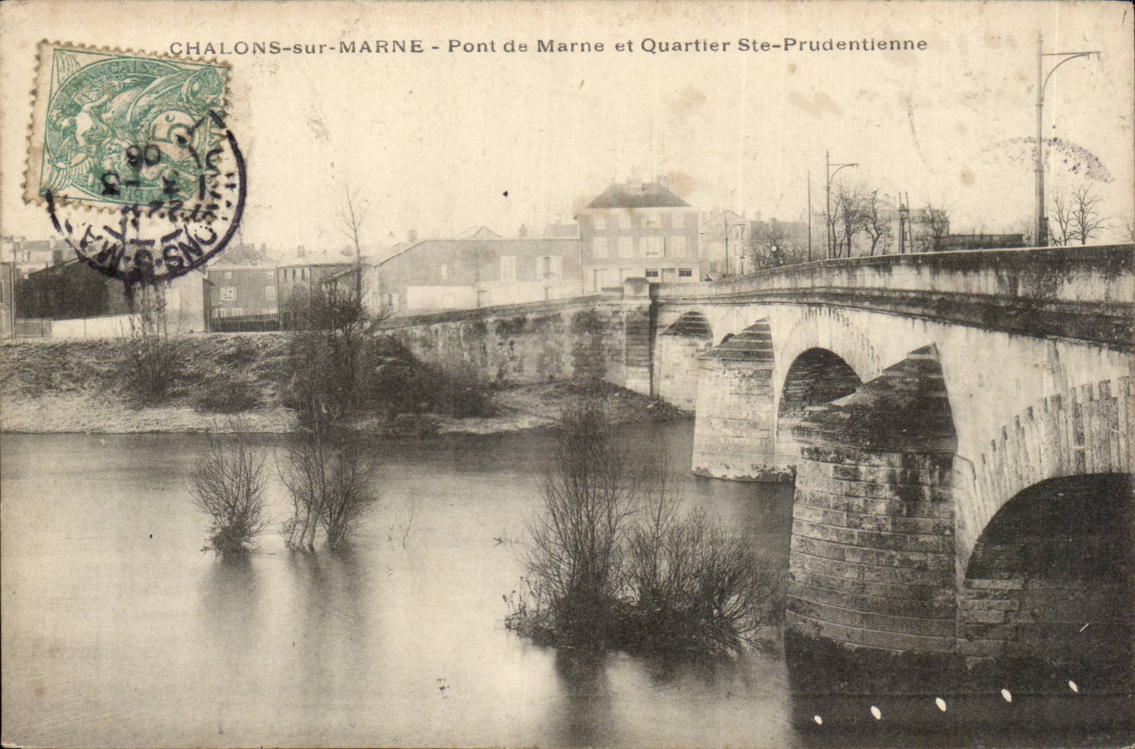 Trawl-nets on the Marne CPA Bridge of the Marne and district co Prudentienne