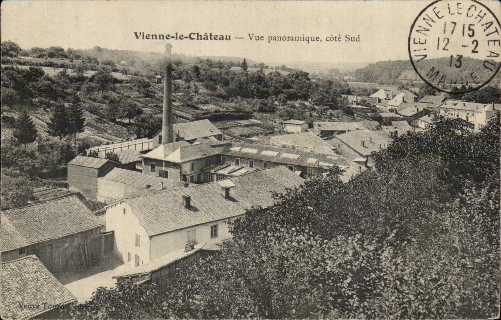 Vienna castle CPA Panoramic View Southern Dimension