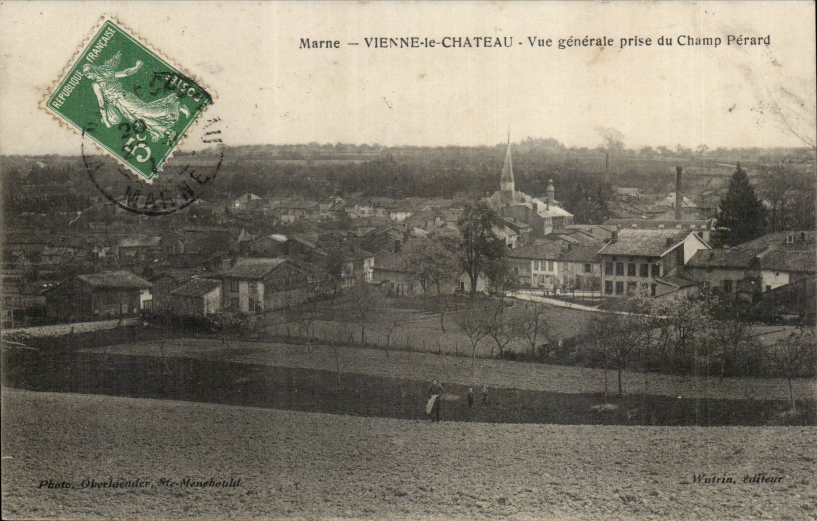 Vienna castle CPA View taken of the Perard field