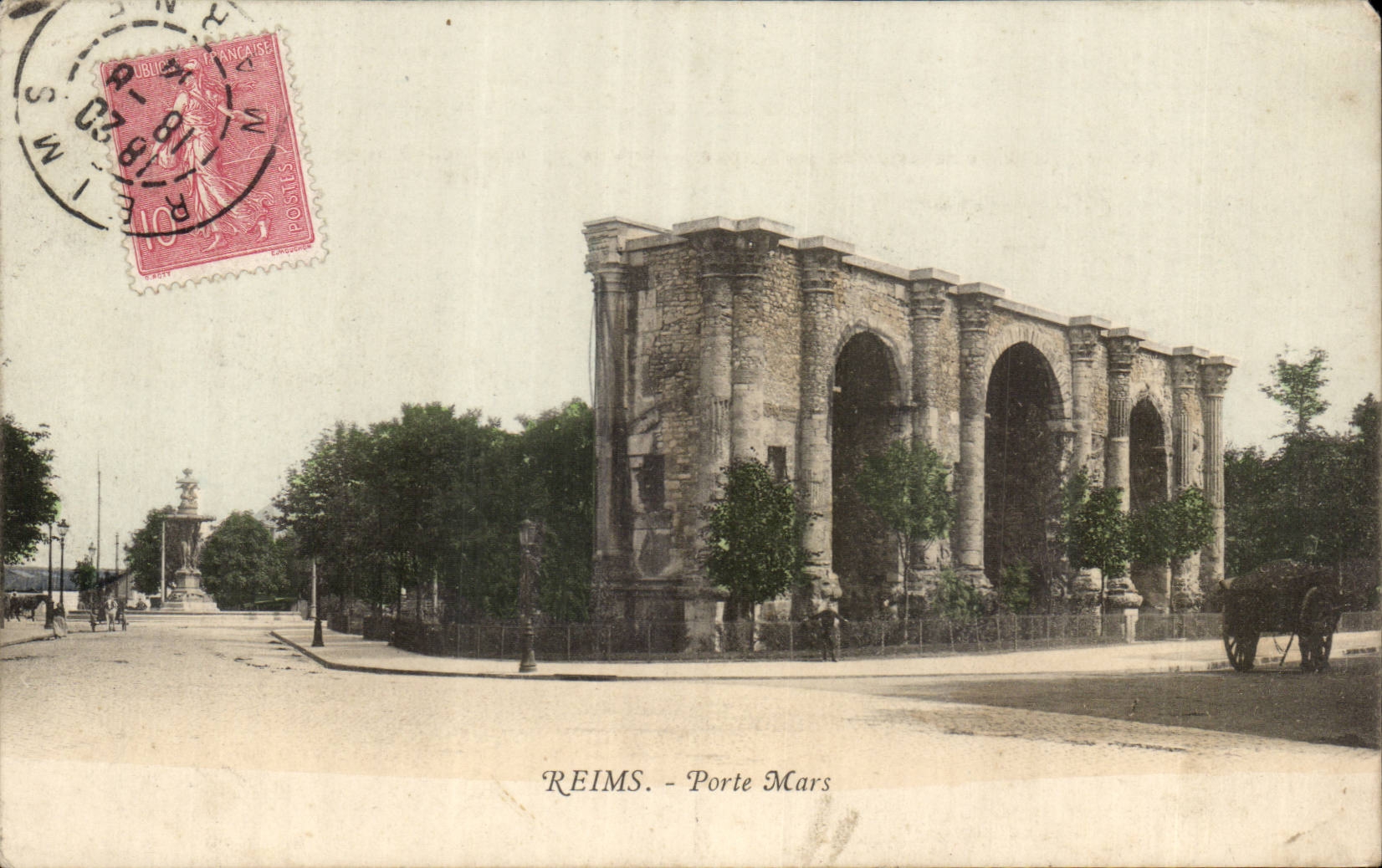 Reims CPA Gate Mars