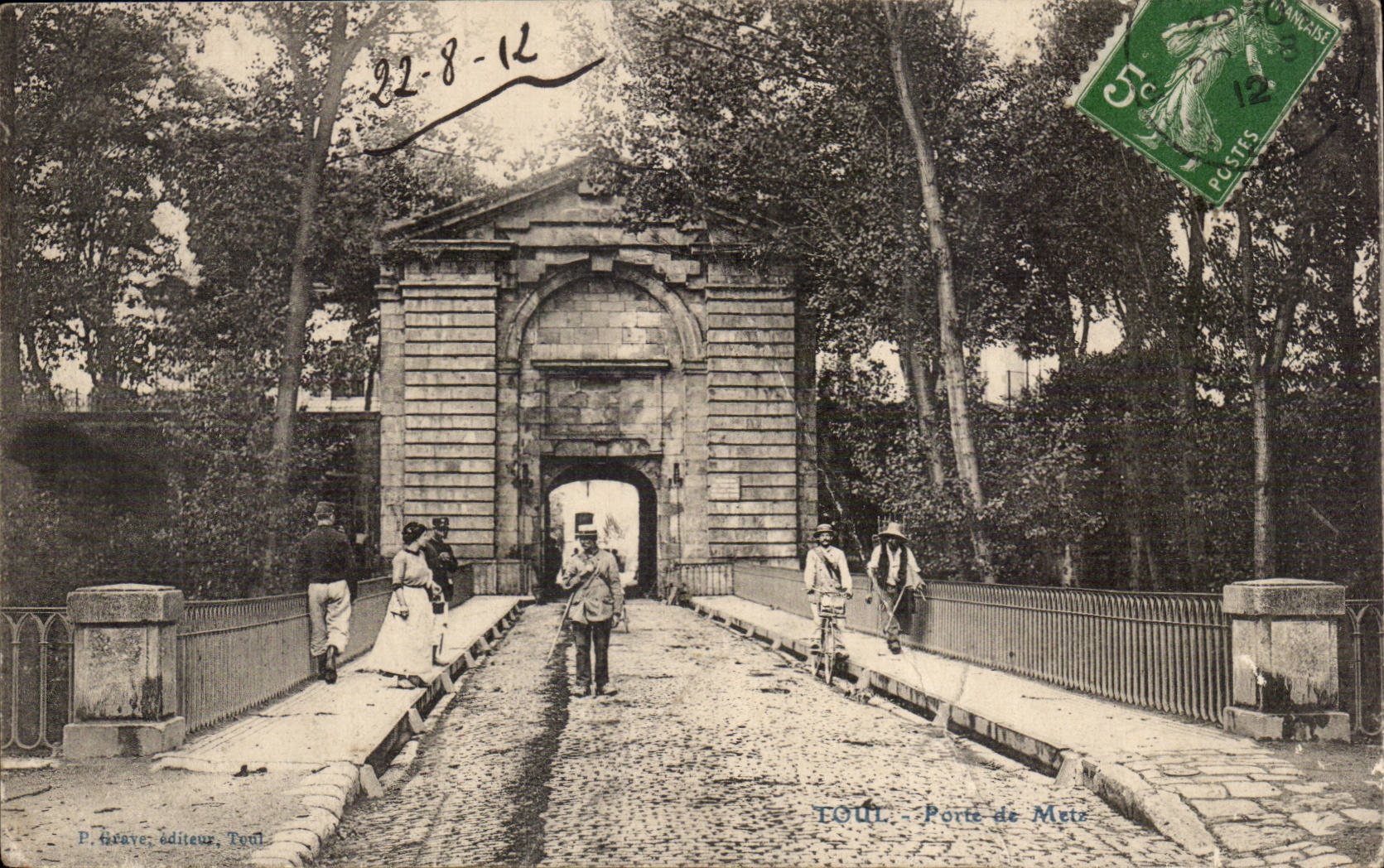 Toul CPA Gate of Metz