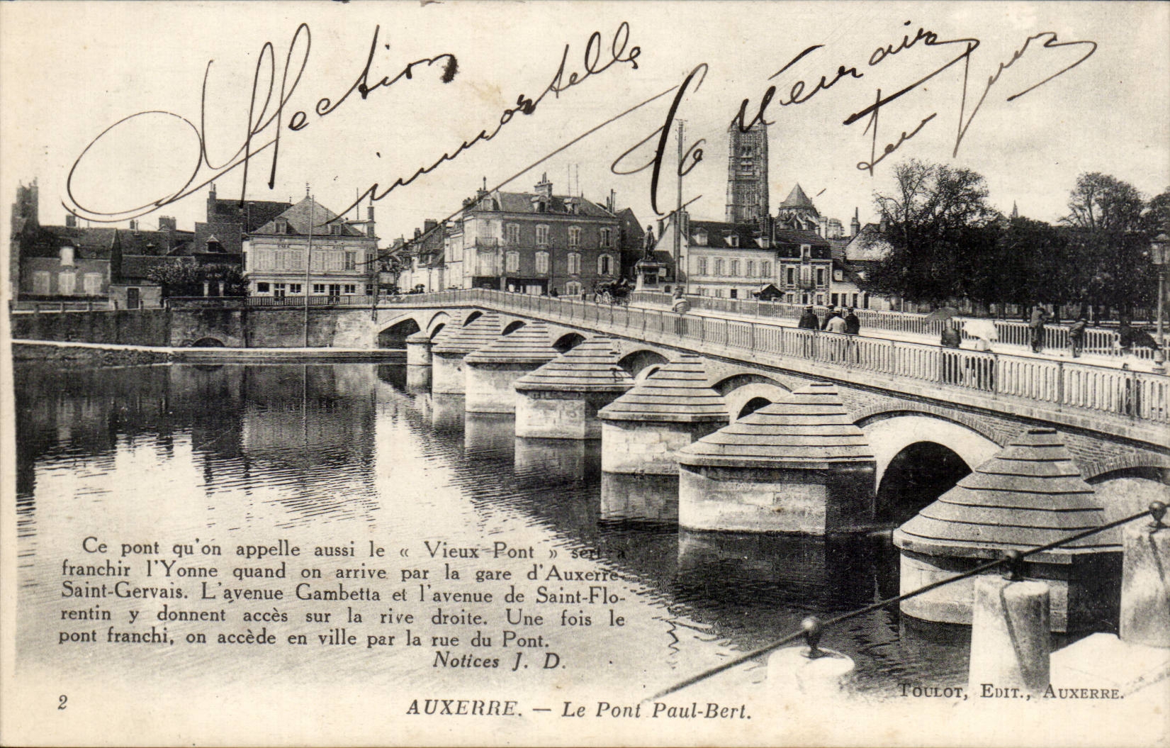 Auxerre CPA die Brucke Paul Bert