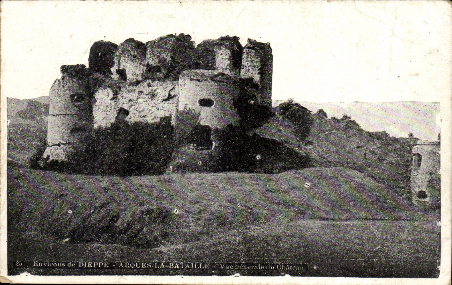 Surroundings of Dieppe CPA Arch the Battle View castle