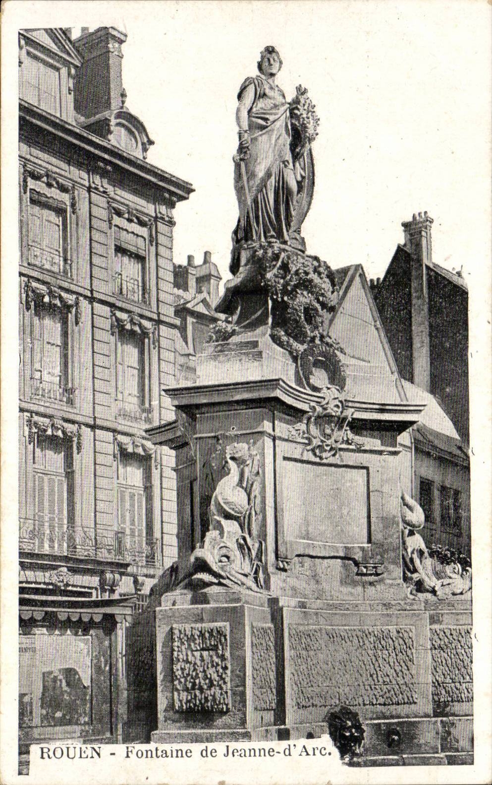Rouen CPA Fountain of Jeanne of arc