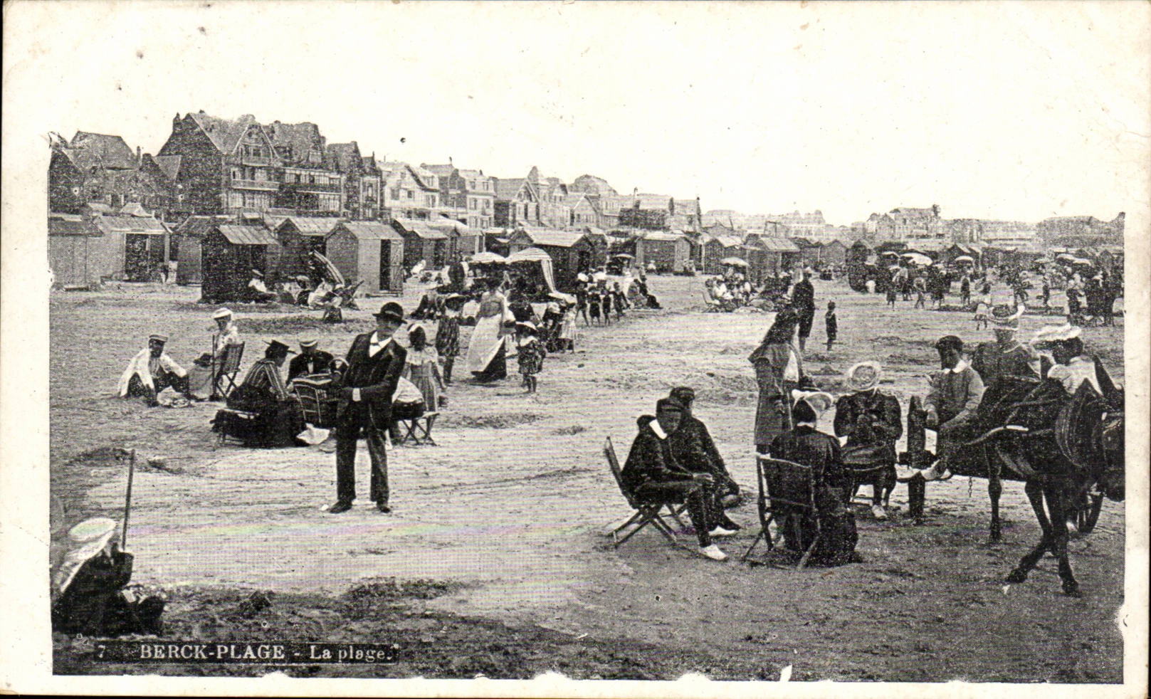 Berck Beach CPA the beach