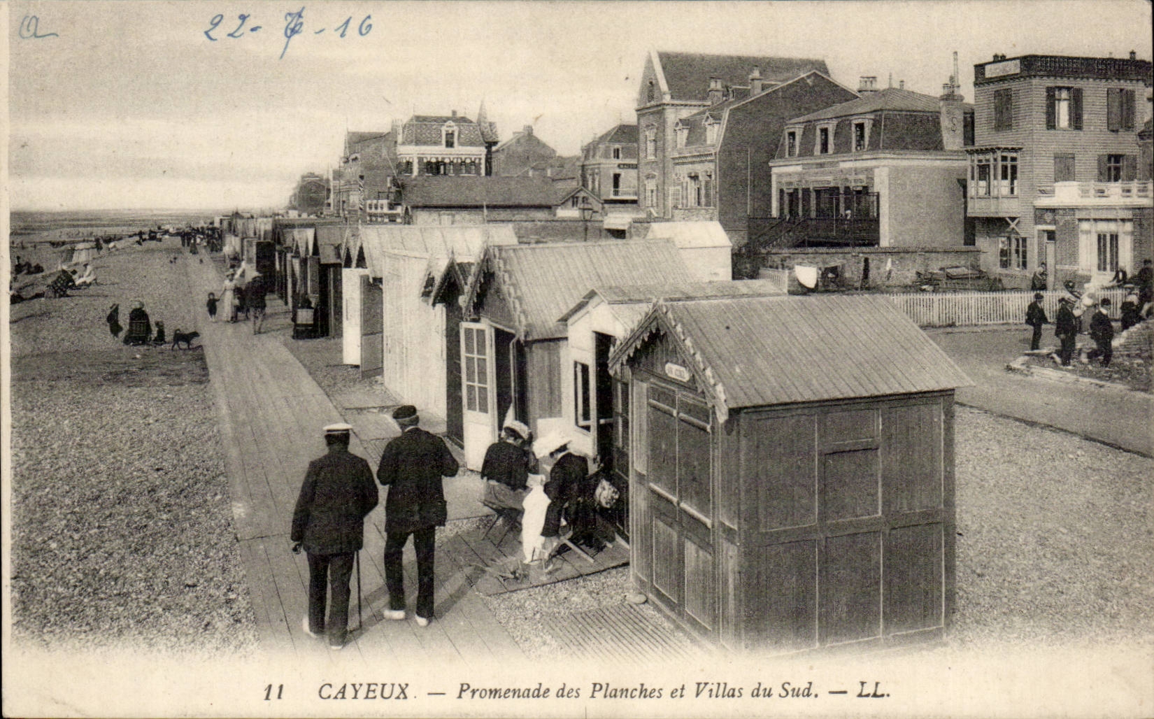 Cayeux CPA Walk of the boards and villas of the south