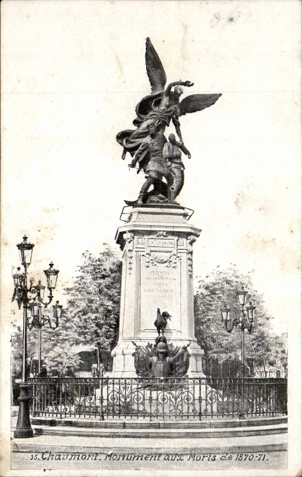 Chaumont CPA War memorial