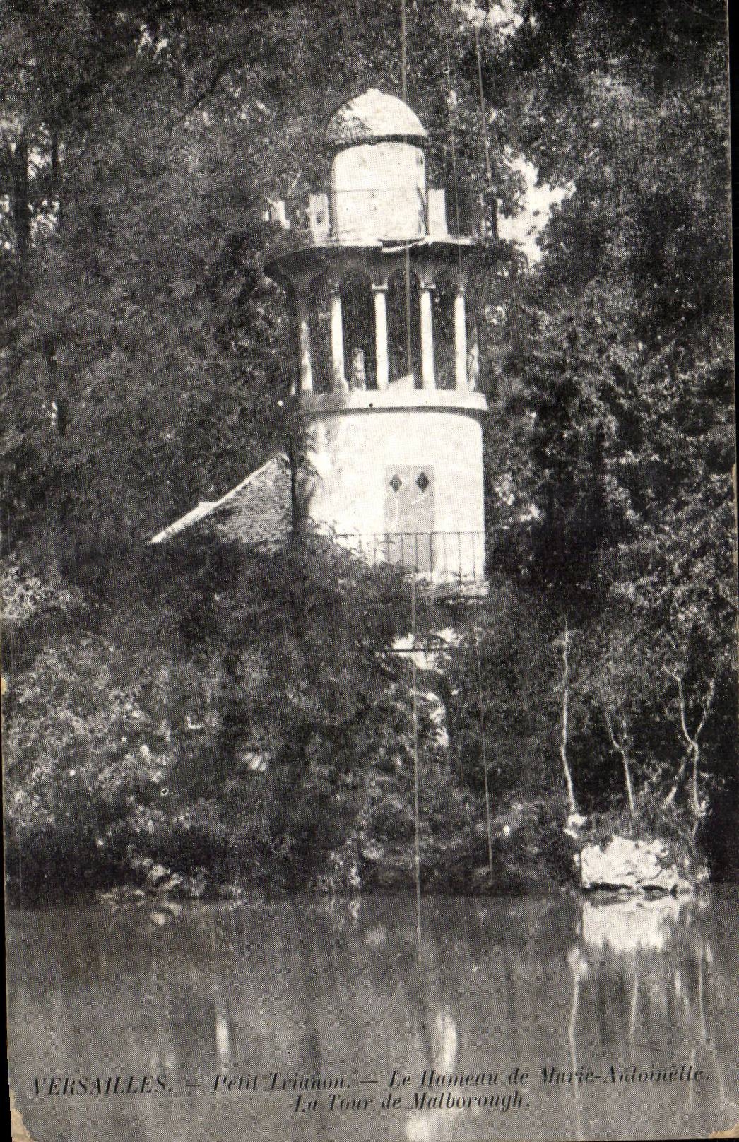 Versailles CPA Small Trianon the hamlet of Marie Antoinette Tour of Marlborough