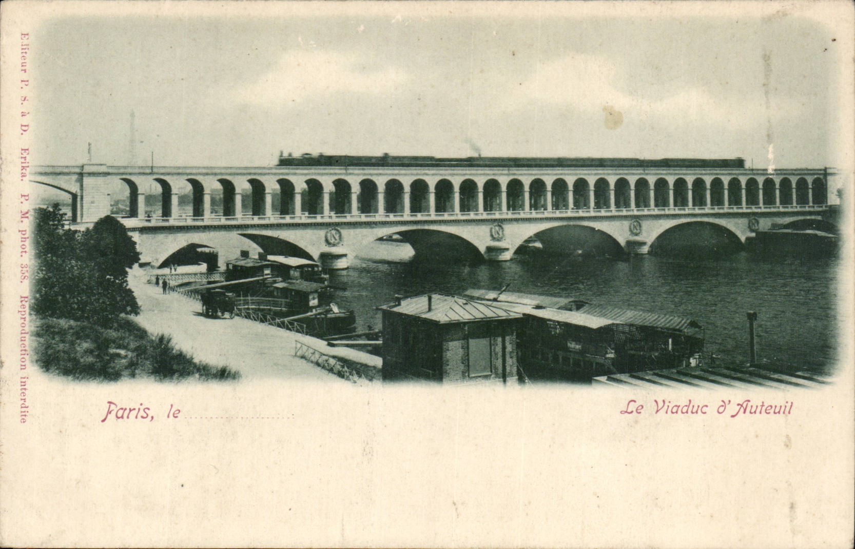 Paris CPA Le viadux d'Auteuil