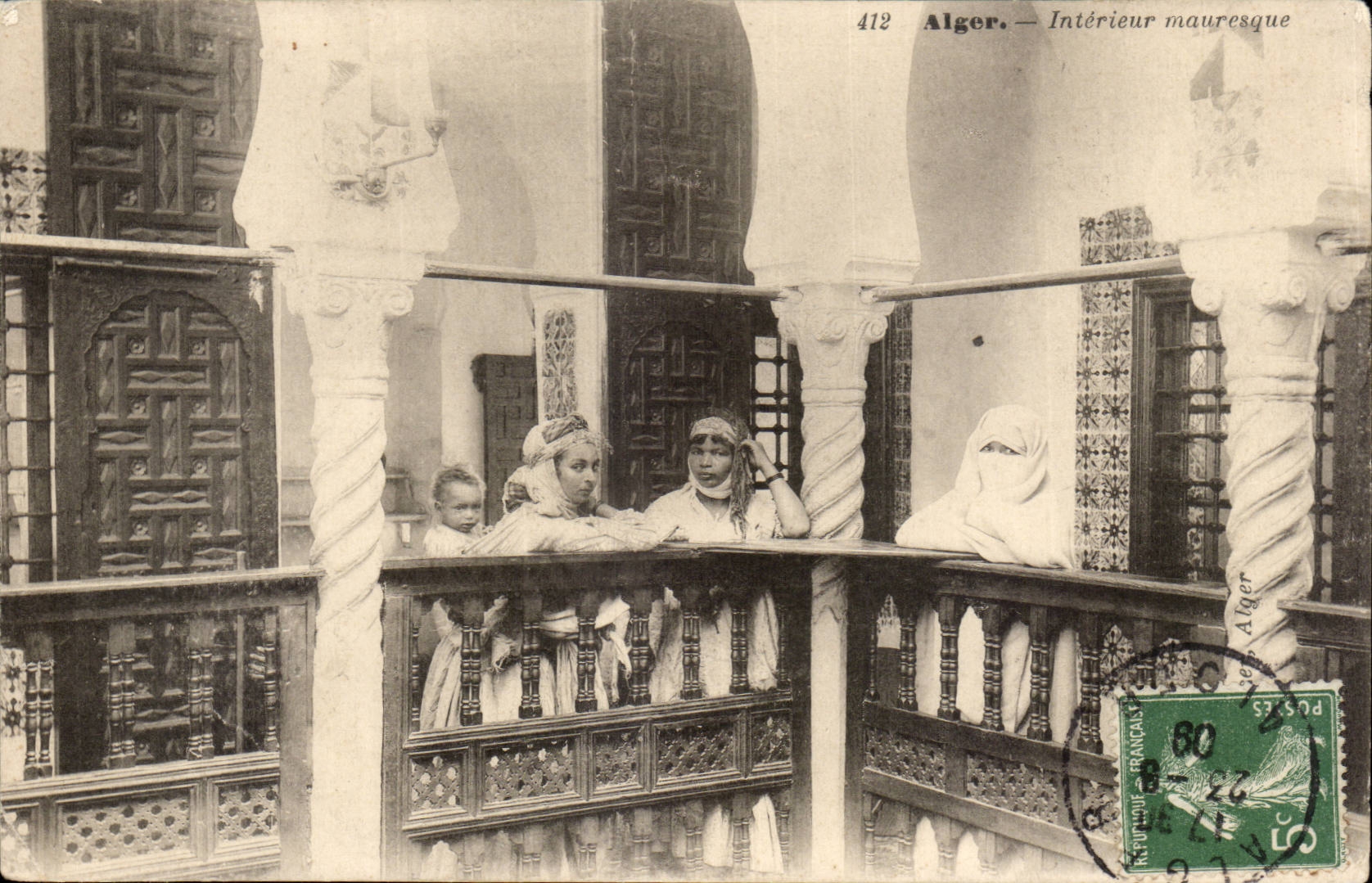 Maurischer Algiers CPA Innenraum Algerien-