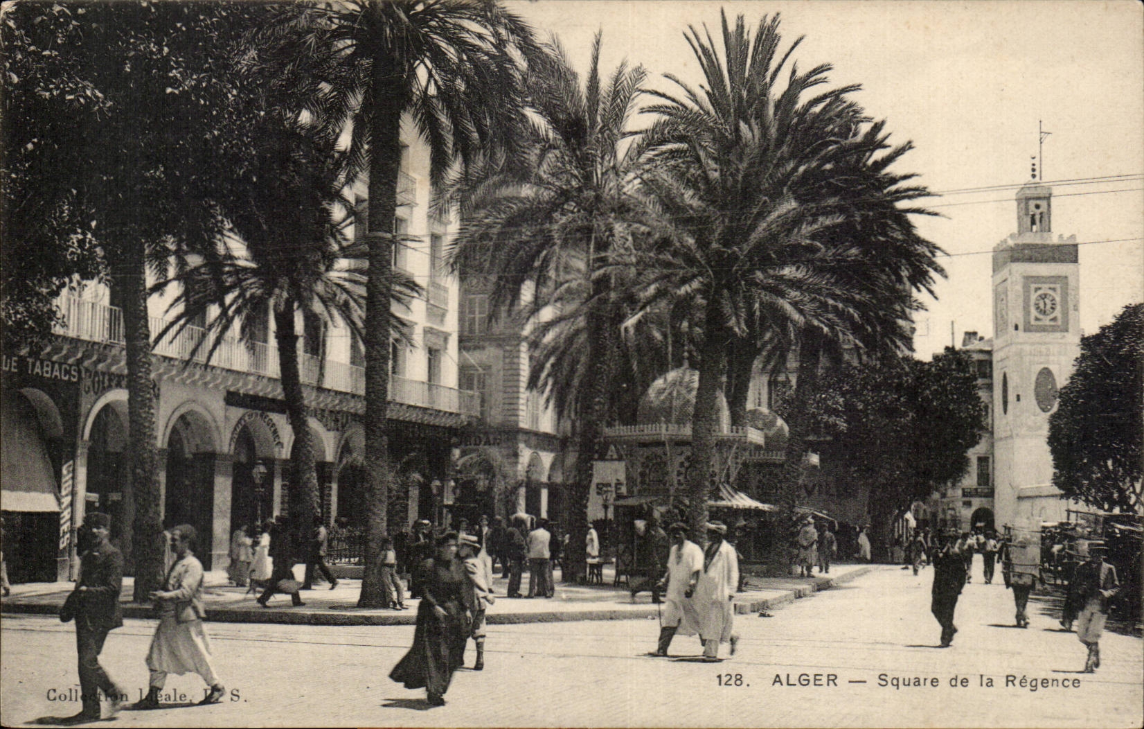 Allgemeiner Garten Algerien-Algiers CPA der Regentschaft