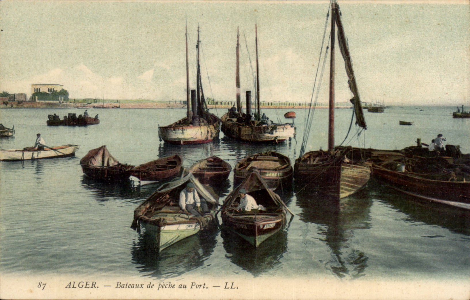 Boote Algerien-Algiers CPA der Sunde zum Port (Bootsschiff)