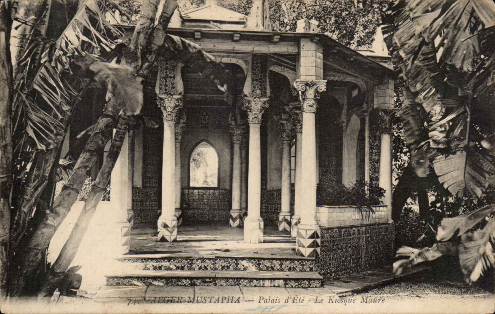 Gaumen Algerien-Algiers CPA Mustapha des Sommers den der Kiosk festmachen