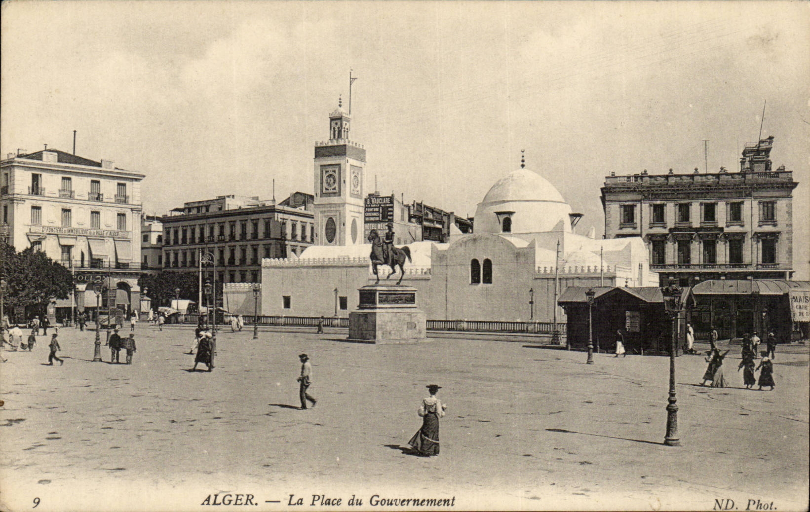 Algerien Algiers CPA der Ort der Regierung